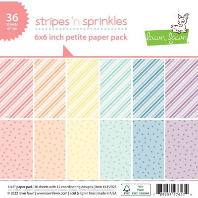 Lawn Fawn Stripes 'n Sprinkles Designpapiere - Paper Pad